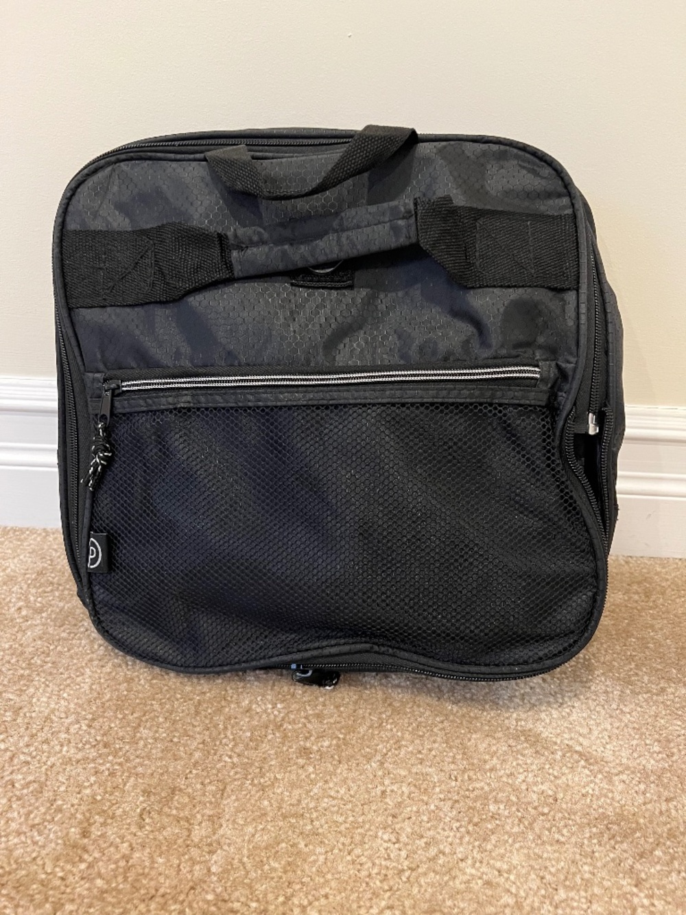 Protégé 32" Collapsible Rolling Travel Duffel Bag Black with Shoulder Strap